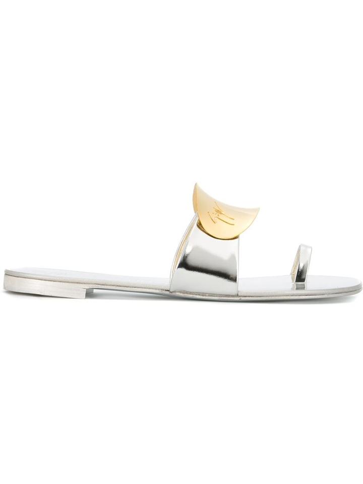 Giuseppe Zanotti Design Signature Plaque Sliders
