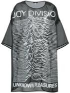 R13 Joy Division Long Top, Women's, Black, Silk Organza