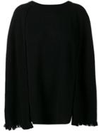 Y's Cape Style Sweater - Black