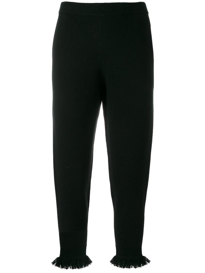 Zoe Jordan Peplum Hem Trousers - Black