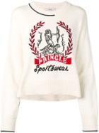 Pringle Of Scotland Hand Intarsia Logo Cashmere Jumper - Neutrals