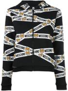 Moschino 'bear' Logo Print Hoodie, Women's, Size: Large, Black, Cotton