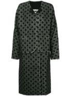 Uma Wang Polka Dot Single Breasted Coat - Grey
