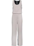 P.a.r.o.s.h. - Two-tone Striped Jumpsuit - Women - Polyester - Xs, Brown, Polyester