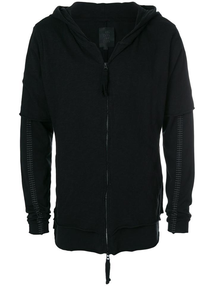 Thom Krom Zipped Hoodie - Black
