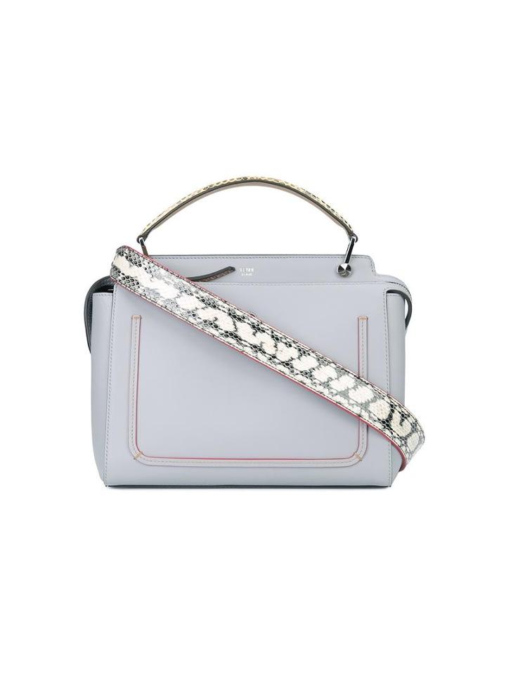 Fendi 'dotcom Click' Tote, Women's, Blue, Leather