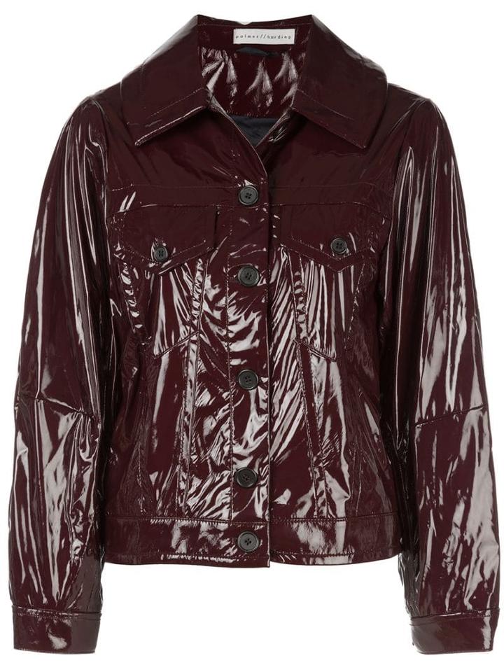 Palmer / Harding Blended Patent Jacket - Red