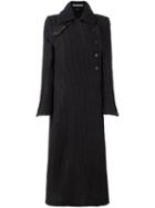 Ann Demeulemeester Double Breasted Coat, Women's, Size: 40, Brown, Cotton/nylon/virgin Wool