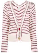Forte Forte Striped Cardigan - White