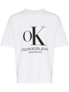 Calvin Klein Jeans Est. 1978 Ok Modernist Logo Crew Neck Teeshirt -