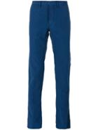 Incotex - Plain Chinos - Men - Cotton/linen/flax - 50, Blue, Cotton/linen/flax