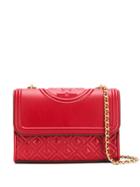 Tory Burch Quilted Fold-over Bag - Red