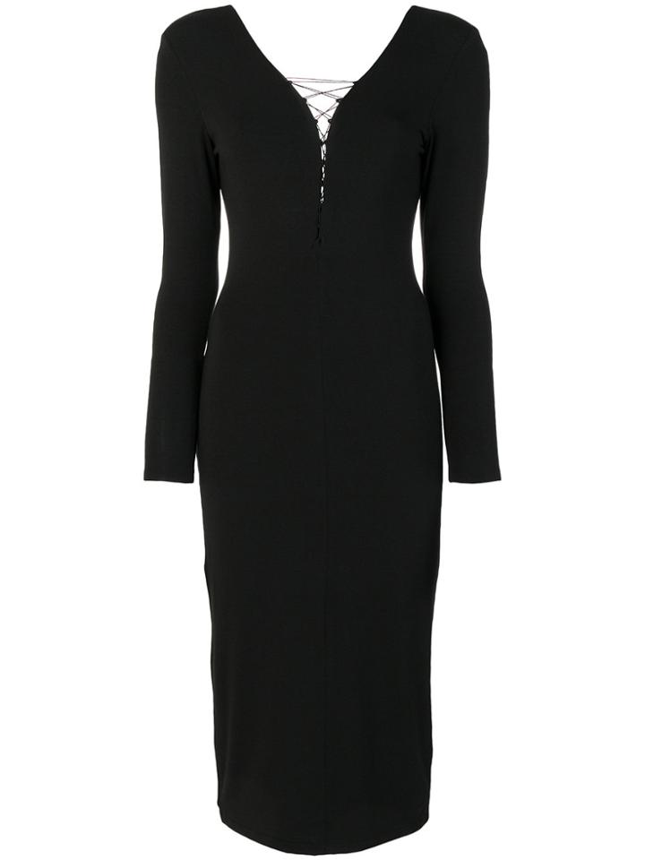 Alexander Wang Lace-up Dress - Black