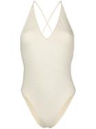 Marysia Crossover Strap Swimsuit - Neutrals