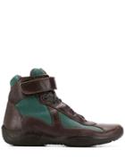 Prada Vintage 1990's Hi-top Sneakers - Brown