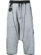 Y-3 'digital' Shorts, Men's, Size: Medium, Grey, Cotton/spandex/elastane