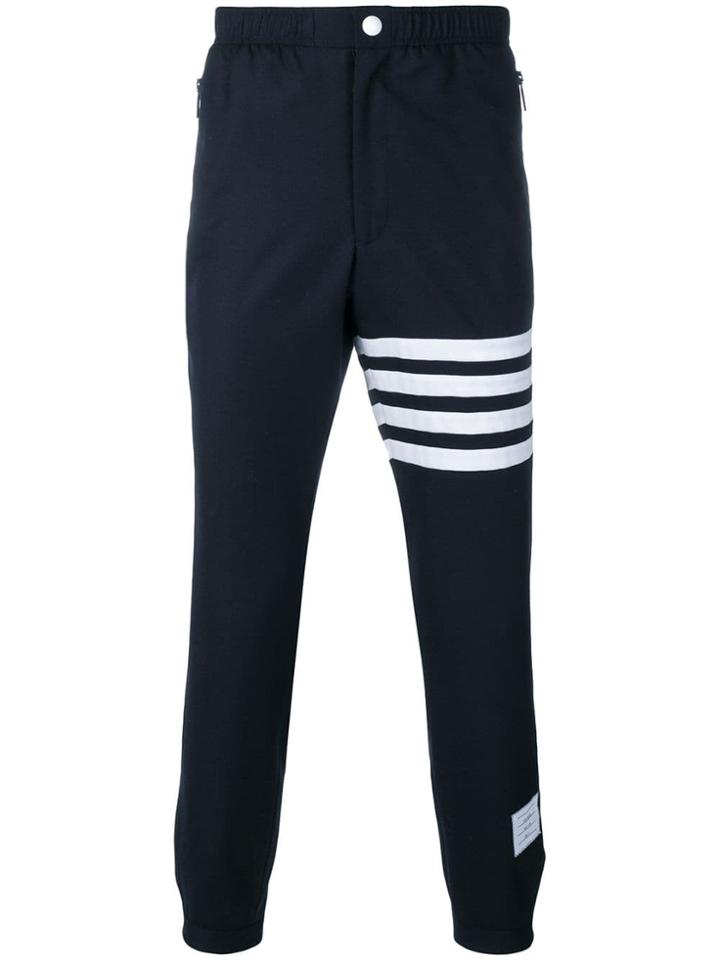 Thom Browne Stripe Track Pants - Blue