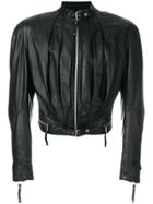 Jean Paul Gaultier Vintage Cropped Biker Jacket - Black