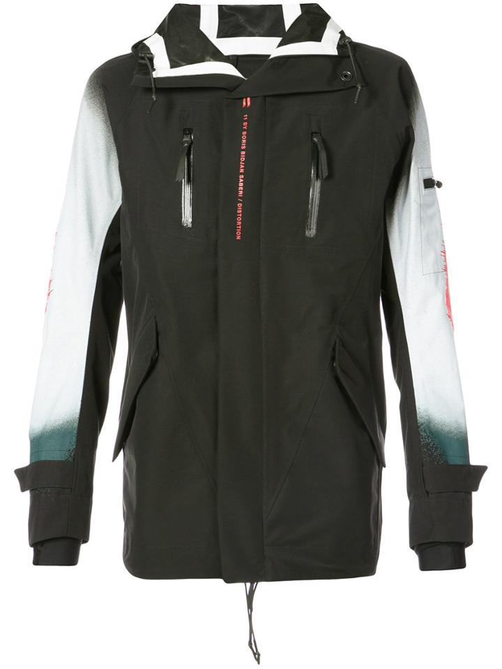 11 By Boris Bidjan Saberi Padded Jacket With Hood - Black