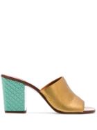 Chie Mihara Henji Posh Mules - Gold