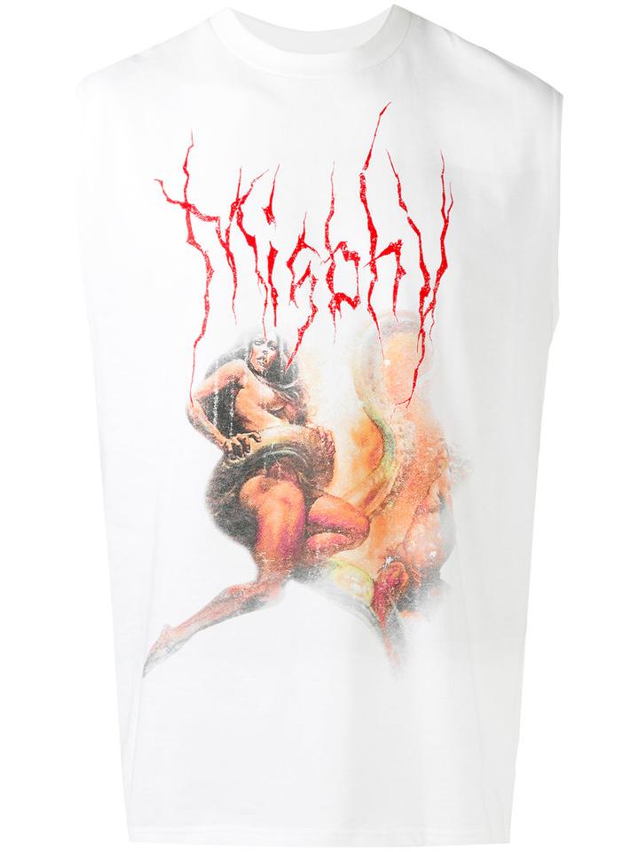 Misbhv - Graphic Printed Tank Top - Men - Cotton - Xl, White, Cotton