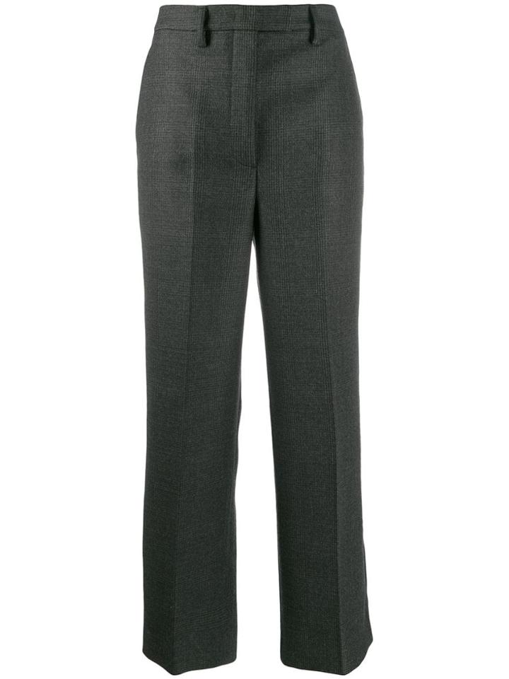 Prada Checked Tailored Trousers - Black