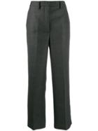 Prada Checked Tailored Trousers - Black