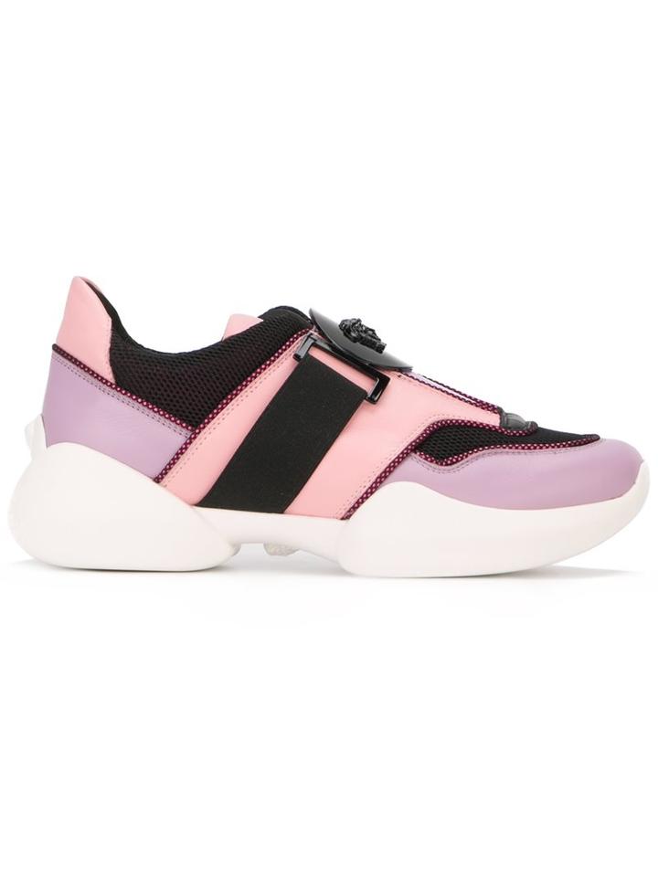 Versace Colour Block Low Top Sneakers