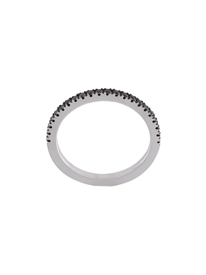 Wouters & Hendrix Gold Black Diamond Ring, Women's, Size: 52