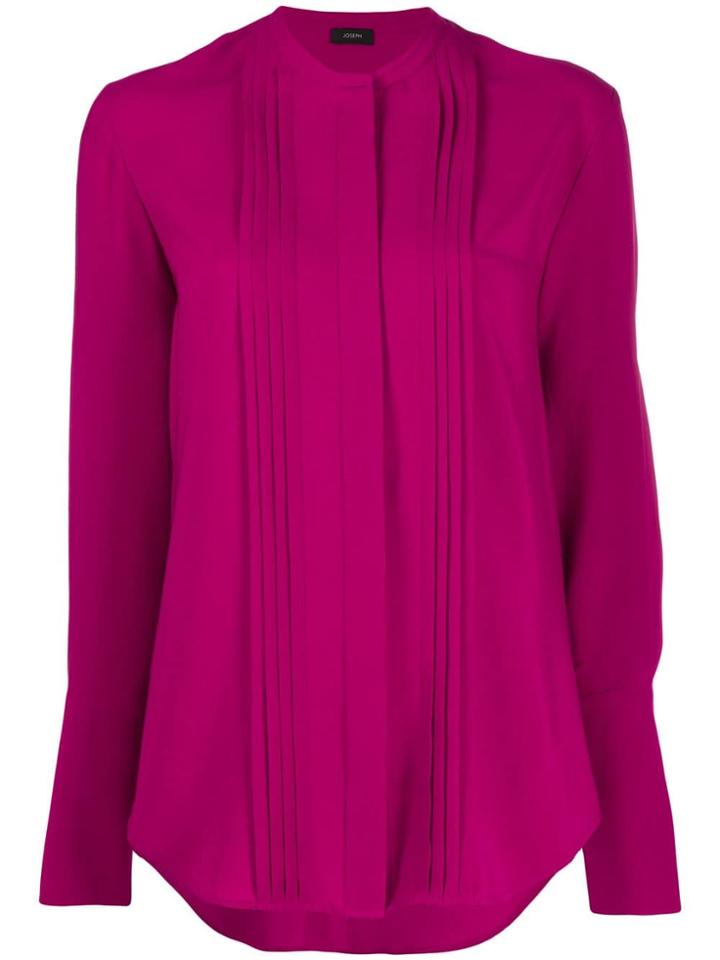 Joseph Long-sleeve Pleated Blouse - Pink
