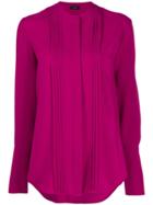Joseph Long-sleeve Pleated Blouse - Pink