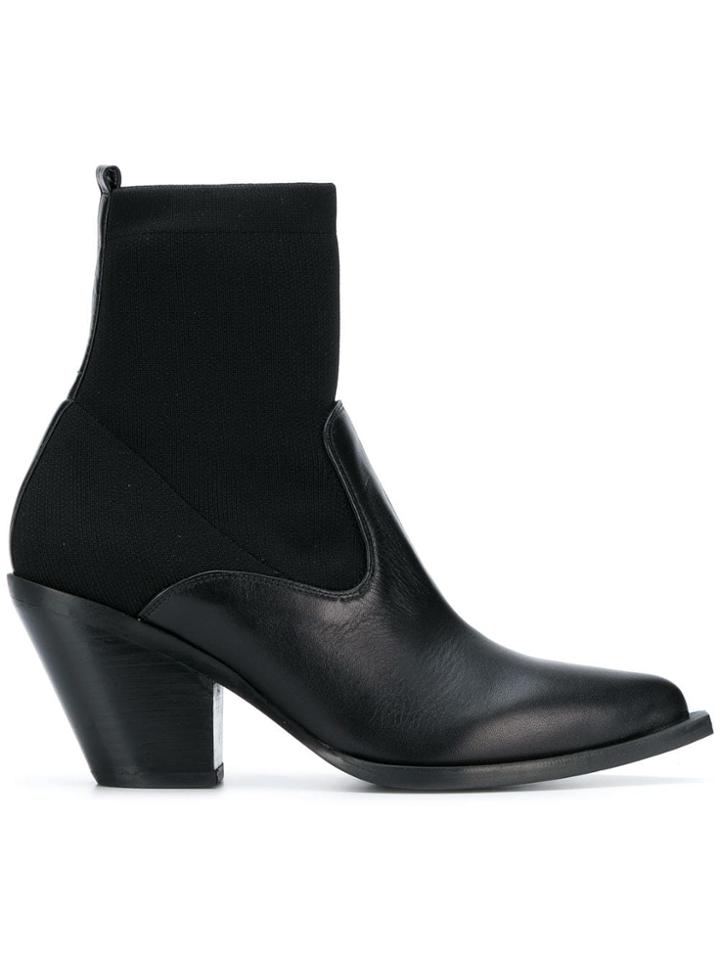 Kendall+kylie Sock Western Boots - Black