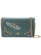 Coach Coach 38863 B4/bk Leather/fur/exotic Skins->leather - Green
