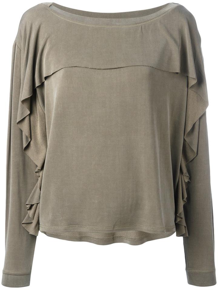Diesel Sole Blouse, Women's, Size: Large, Nude/neutrals, Cupro/rayon/spandex/elastane