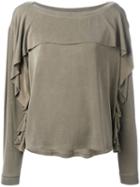 Diesel Sole Blouse, Women's, Size: Large, Nude/neutrals, Cupro/rayon/spandex/elastane