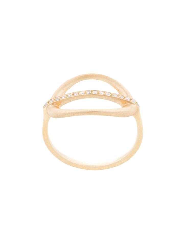 Jennie Kwon Cut-out Embellished Ring - Gold