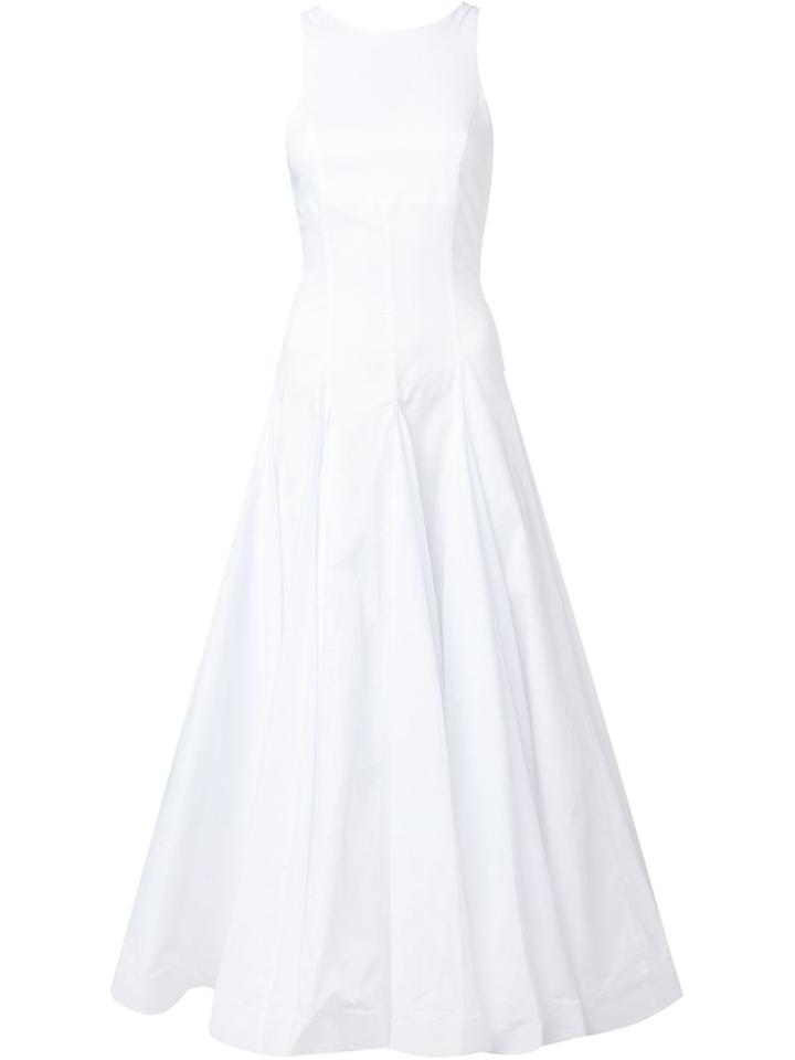 Natasha Zinko Panelled Maxi Dress, Women's, Size: 44, White, Cotton