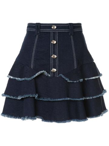 Aje Layered Skirt - Blue