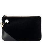Jw Anderson Pierce Velvet Clutch - Black