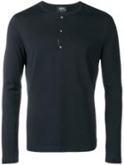 A.p.c. Buttoned T-shirt - Black