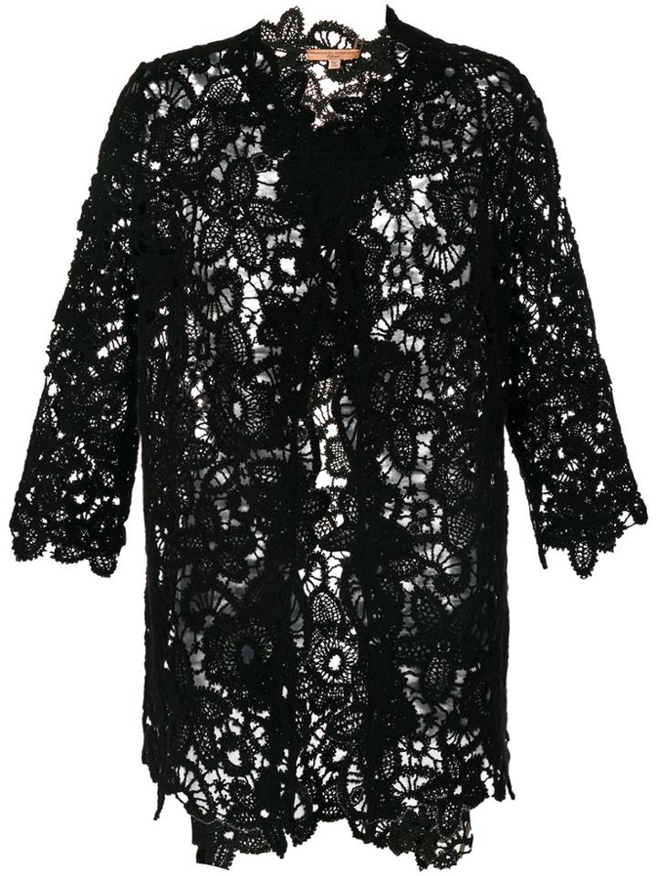Ermanno Scervino Lace-embroidered Jacket - Black