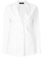 Luisa Cerano Single Breasted Blazer - White