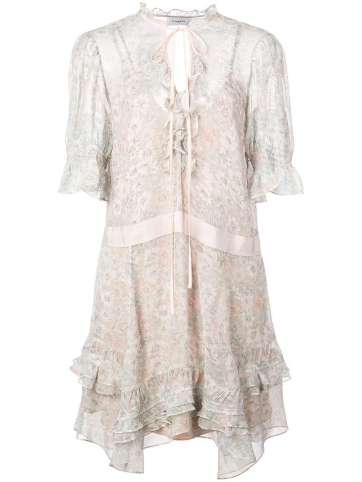 Coach Tiered Dress - White