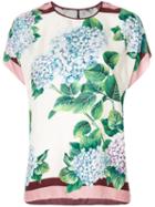 Dolce & Gabbana - Floral Print Top - Women - Silk - 40, Silk