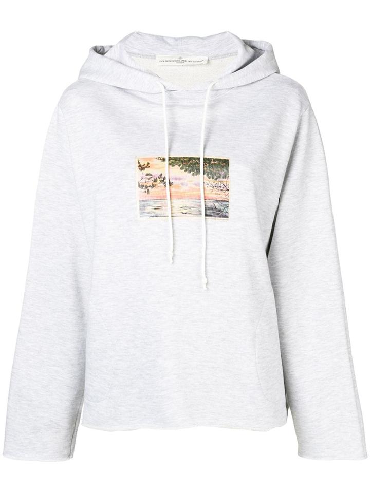 Golden Goose Sunset Print Hoodie - Grey
