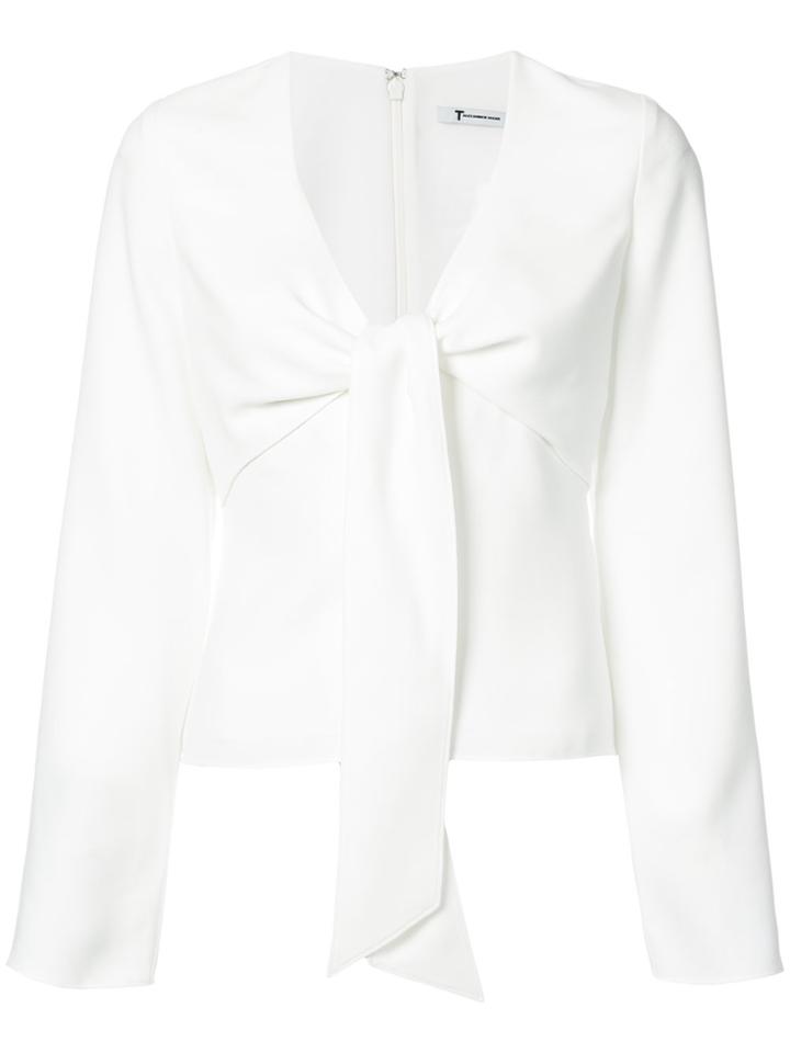 Alexander Wang Tie Front Top - White