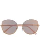 Bulgari Semi-rimless Sunglasses - Gold