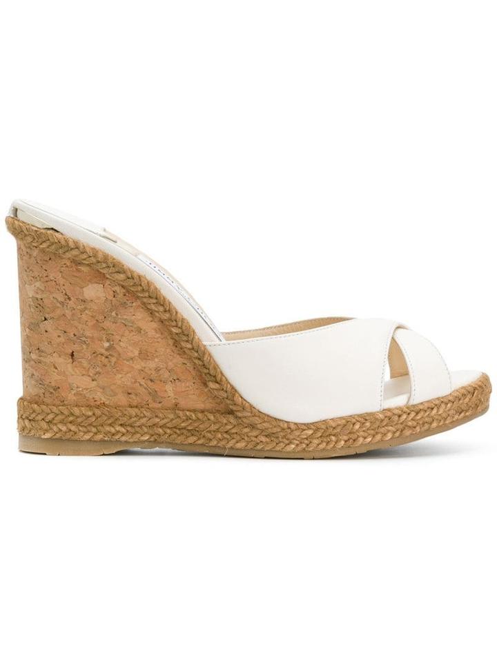 Jimmy Choo Almer 105 Wedges - Neutrals