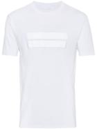 Neil Barrett Metallic Stripe Short Sleeve T Shirt - White