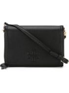 Tory Burch Small Zip Around Cross Body Bag, Women's, Black, Leather